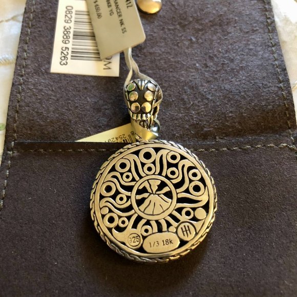 Sterling Silver 18K Gold Dot Enhancer Pendant